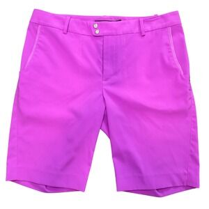 RLX Ralph Lauren Womens Golf Shorts Magenta Purple Performance Stretch Size 6